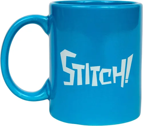 Vista 2 de Lilo and Stitch Disney Character Stitch - Taza de 11 onzas para alivio de cara completa