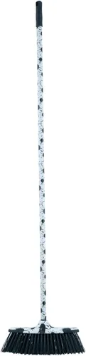 Vista 22 de Superio Escoba gris, escoba resistente para interiores y exteriores con mango de 48 pulgadas, limpieza de suelos multisuperficie para el hogar Gris