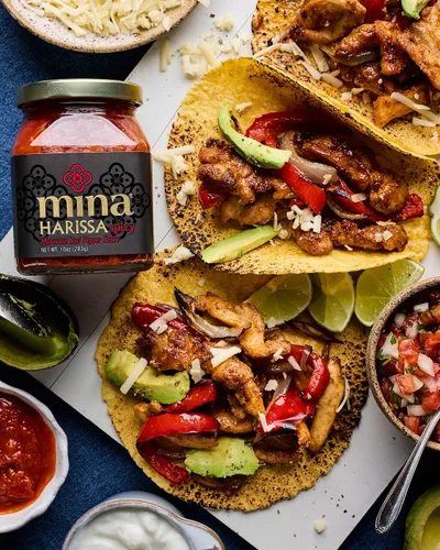 Vista 3 de Salsa Harissa Picante Mina, 10 oz