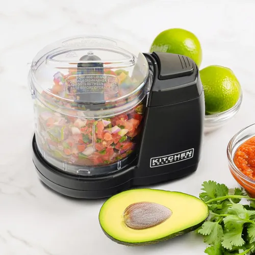 Vista 2 de Kitchen Selectives Mini Chopper de Select Brands - Mini picadora eléctrica de alimentos para electrodomésticos de cocina - Cuenta con piezas aptas