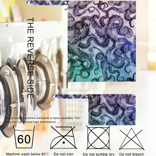 Vista 6 de visesunny Abstract Octopus Hipster - 2 bolsas húmedas con bolsillos con cremallera, lavable, reutilizable, espaciosa, bolsa de pañales para viajes