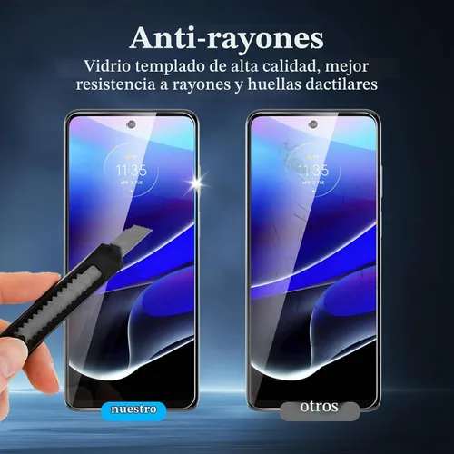 Vista 6 de Protector de pantalla de privacidad para Motorola Moto G Stylus 5G