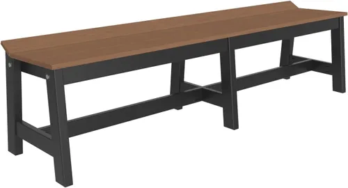 Vista 9 de Furniture Barn USA Poly Lumber - Banco de comedor de 41 pulgadas, caoba antigua multicolor (Antique Mahogany)