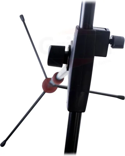 Vista 7 de GRIFFIN Paquete de 2 soportes para micrófono (serie StageLOCK) – Base de trípode con brazo telescópico, cables XLR de micrófono, clips – cable de 20