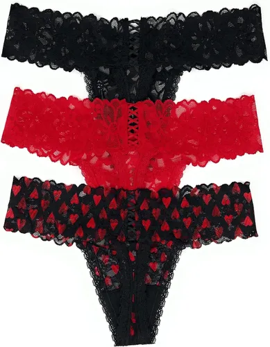 Vista 2 de Victoria's Secret The Lacie - Conjunto de 3 tangas