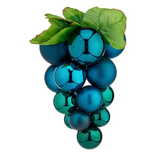 Vista 2 de Bola de Navidad Krist+ Azul Plástico Uvas Pequeño