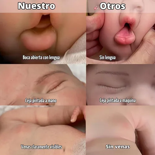 Vista 9 de Abenduot Muñeca de bebé de silicona suave de 15 pulgadas, muñecas de bebé de silicona de cuerpo completo anatómicamente correctas, muñeca de bebé