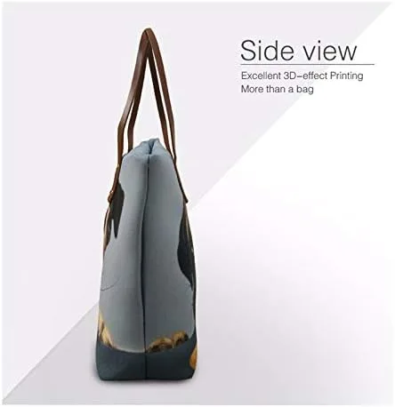 Vista 3 de WELLFLYHOM Conjunto de bolso y cartera mágica afroamericana para mujer, bolso de hombro con asa superior, bolso de mano para mujer