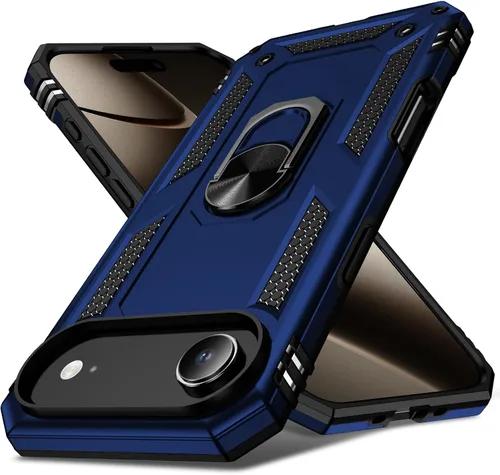 Vista 23 de Korecase Funda para iPhone 17 Pro con soporte de anillo, grado militar, resistente, a prueba de golpes, protección de cuerpo completo para Apple