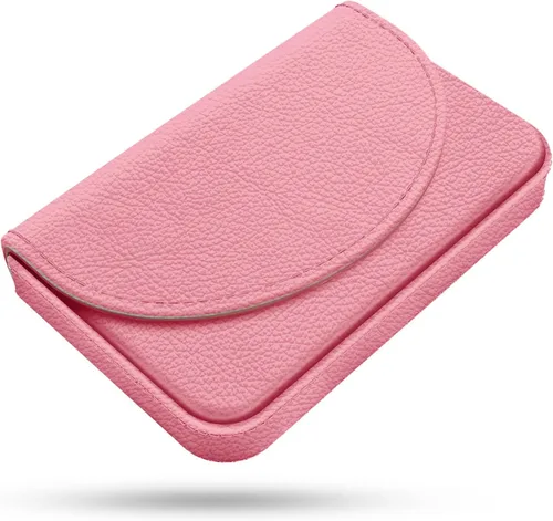 Vista 13 de Tarjetero, Estuche para Tarjetas de Visita de Cuero PU con Impresión de Color y Patrón, Porta Tarjetas con Billetera, Bolsillos Magnéticos