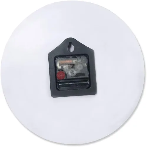 Vista 6 de ArogGeld Reloj de pared de PVC con diseño de girasol y mariposa, diseño de búfalo rojo, a cuadros, grande, de 10 pulgadas, silencioso, sin tictac