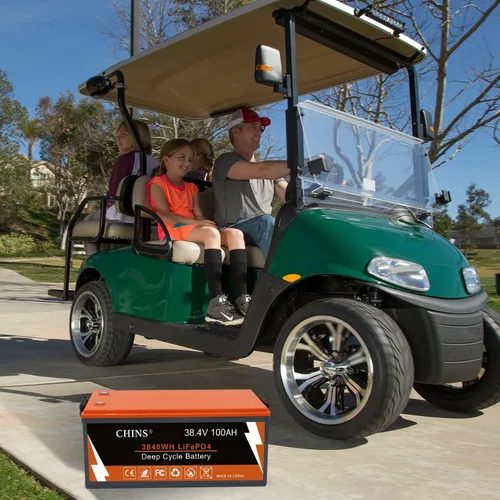 Vista 4 de CHINS Batería de litio Bluetooth LiFePO4 de 36V 100AH, batería de litio para carrito de golf de 36V, corriente máxima integrada de 200A BMS 500A