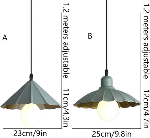 Vista 3 de Lámpara colgante de techo, lámpara creativa para restaurante, lámpara colgante de un solo faro, lámpara colgante industrial de techo, lámpara