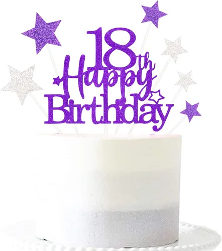 Vista 47 de Decoración brillante para tarta de primer cumpleaños feliz con estrella, adornos personalizados para tarta de 1 cumpleaños, decoraciones de fiesta