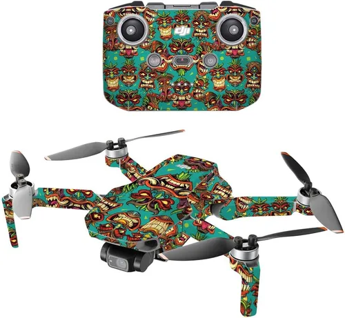 Vista 10 de MightySkins - Compatible con DJI Mini 2 Dron portátil – Madera abstracta Funda protectora de vinilo duradera y única Fácil de aplicar, quitar