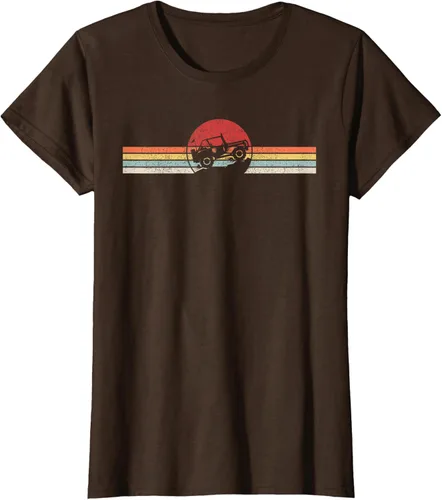 Vista 19 de Camiseta retro vintage Off Road 4X4 Negro
