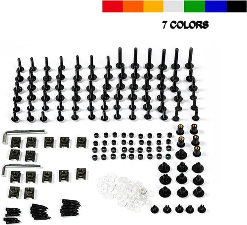 Vista 2 de Kit de pernos de carenado para Honda CBR650F 2014 2015 2016 2017 2018 Tornillos de carenado - Negro