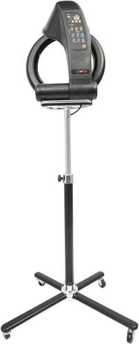 Vista 5 de Secador de pelo infrarrojo profesional orbiting de 1000 W - Secador de salón giratorio independiente con base giratoria giratoria, 3 funciones + 6