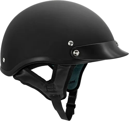 Vista 2 de VCAN Cruiser - Casco de motocicleta sólido, cobertura de media cara