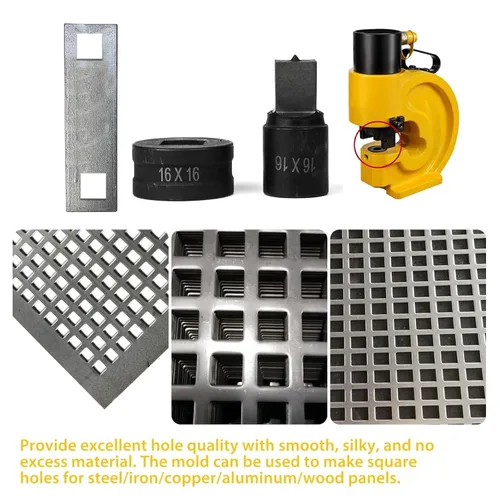 Vista 2 de Matrices Personalizadas - Juego de 1 Pieza de Matrices Ranuradas para Perforadora de 9.5 * 13.8MM para Herramienta de Perforadora de Metal