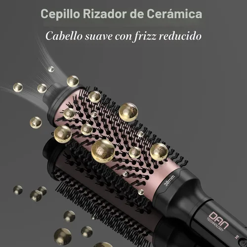 Vista 5 de DAN Technology Cepillo térmico, cepillo redondo calentado que no sopla, cepillo de cerámica para aspecto de soplado, cepillo de rizado de viaje