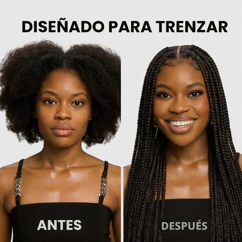 Vista 4 de Style Factor Braid Booster - Gel para trenzar – Gel para el cabello con brillo fuerte y acondicionador con extracto de algas marinas, para trenzas