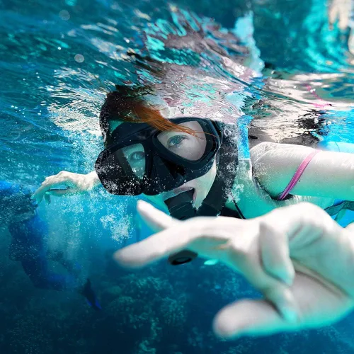 Vista 10 de COPOZZ Máscara de buceo juvenil, bajo volumen, sin empañamiento, esnórquel, buceo, gafas de buceo, máscara de vidrio templado, gafas de buceo sin