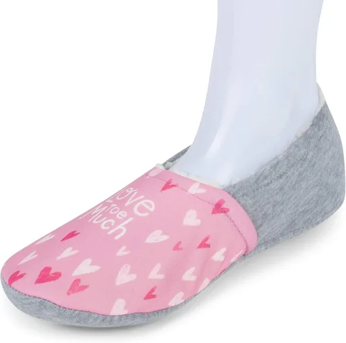 Vista 4 de DEMDACO - Zapatillas de forro polar con suela suave para mujer