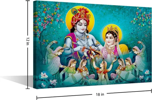 Vista 2 de Lienzo decorativo de pared para sala de estar, cuadros de dios hindúes, obras de arte modernas, decoración giclée, pósteres e impresiones de madera