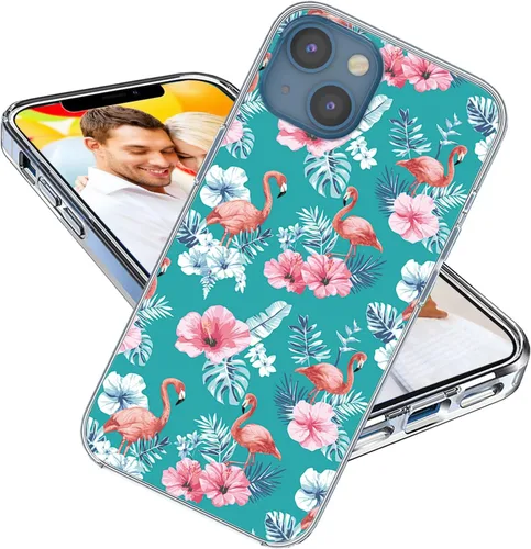Vista 18 de Funda para iPhone 14, iPhone 13 para niñas, mujeres y hombres, a prueba de golpes, delgada, suave, TPU transparente, funda protectora con diseño Un