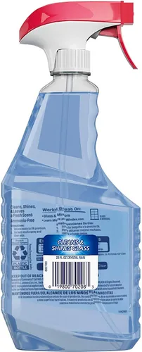 Vista 2 de Windex Limpiadores, azul, 26 fl. oz. 2 unidades (Crystal Rain)