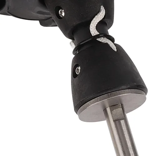 Vista 8 de Pata de mástil para windsurf, 360°, universal, resistente, portátil, negro, para surfear con base de mástil para exteriores