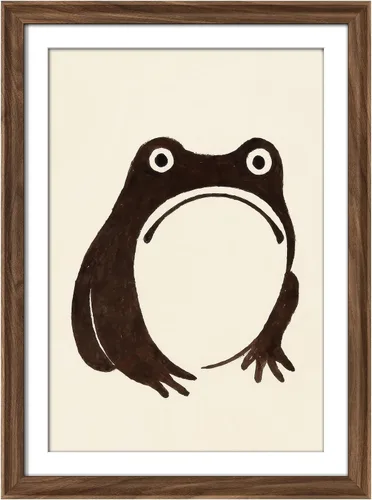 Vista 249 de MUDECOR Lienzo enmarcado prémium para pared, pinos nevados en bosque de invierno, ilustraciones modernas, arte contemporáneo, escénico, divertido