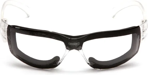 Vista 3 de Pyramex Intruder Safety Eyewear Clear Frame Full Foam Padding Clear Anti-Fog Lens