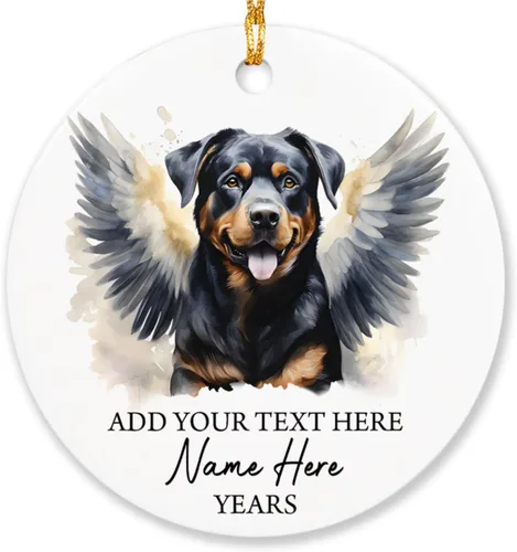 Vista 13 de Airedale Terrier - Adorno personalizado de alas de ángel para perro, regalo de pérdida de condolencias de mascotas, adorno de Navidad conmemorativo