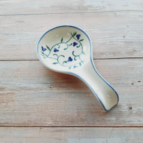 Vista 9 de Lindo soporte para cucharas de cerámica grande para encimera de cocina, estufa, resistente al calor, apto para lavavajillas, soporte para utensilios