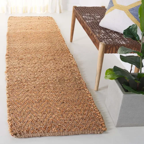 Vista 11 de SAFAVIEH Natural Fiber Collection - Alfombra decorativa de 2 x 3 pies, natural, hecho a mano, yute con flecos, ideal para zonas de alto tráfico