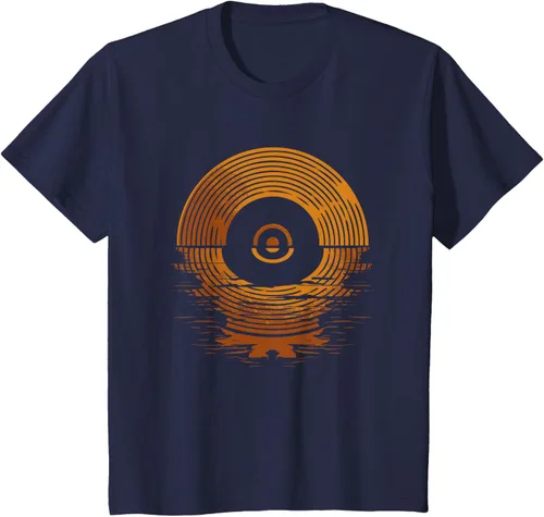 Vista 74 de Vinyl LP Records - Camiseta de vinilo Sunset Negro