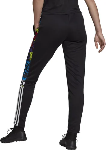 Vista 2 de adidas Tiro Flower Pantalón deportivo de fútbol para mujer, negromulticolor