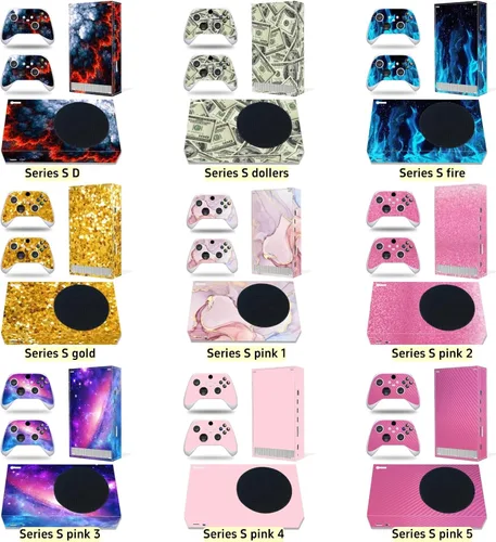 Vista 3 de Xbox Series S Stickers Full Body Vinyl Skin Decal Protective Cover for Microsoft Xbox Series S Console and Controllers (Series S A)