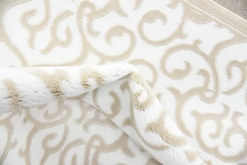 Vista 20 de Unique Loom Rushmore Collection Johnson - Alfombra rectangular de 5 pies 1 pulgada x 8 pies, color blanco nieve/beige