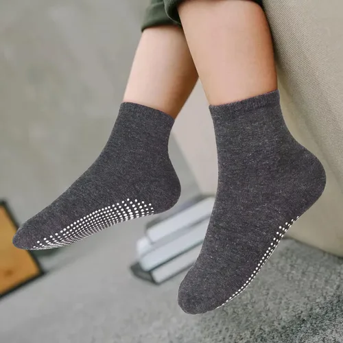 Vista 7 de SkiBeaut Calcetines para niños pequeños, calcetines para niños con agarres, 12 pares antideslizantes para niños pequeños y niñas con agarre para 1-7