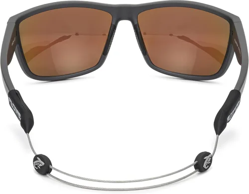 Vista 2 de Pilotfish - Correa de cable ajustable sin cola para lentes de sol y gafas (14 pulgadas, gris plomo)