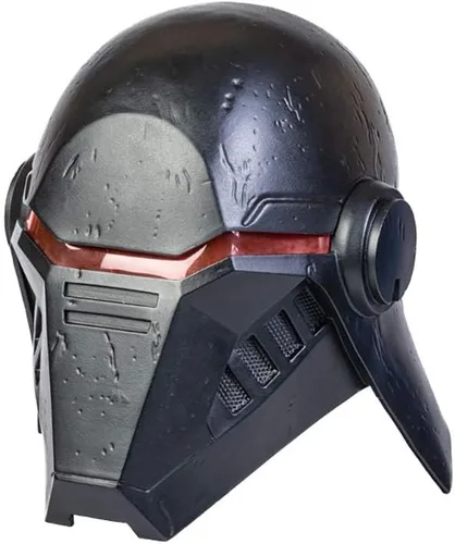 Vista 2 de Evere - Casco de cosplay de Halloween Deluxe, máscara de resina para toda la cabeza, utilería de cosplay, para interpretar roles, coleccionable Negro