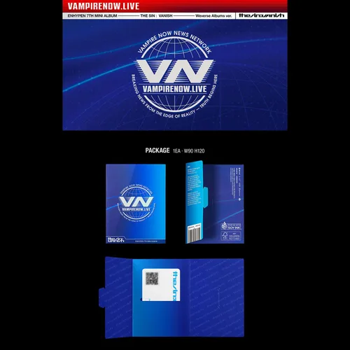 Vista 2 de THE SIN : VANISH El séptimo mini álbum Weverse Albums Ver. Tarjeta QR + tarjeta de lista de seguimiento + tarjeta fotográfica + 2 insignias de pin +