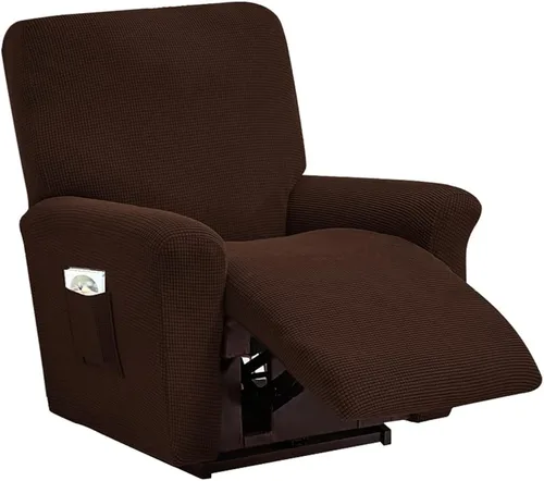 Vista 23 de vctops Fundas elásticas resistentes al agua, para sofá reclinable, suaves y lisas, con correa elástica antideslizante, protector de muebles