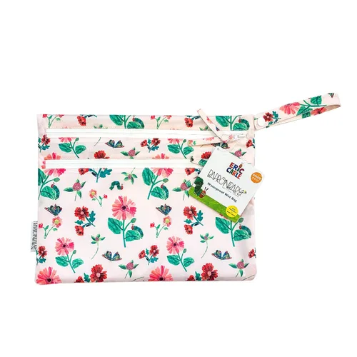 Vista 7 de BapronBaby Eric Carle Bug World - Bolsa impermeable con dos bolsillos con cremallera, reutilizable para la hora de comer, pañales, cochecitos