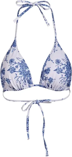 Vista 4 de BERLOOK Bikini halter reversible para mujer, corte alto, lazo lateral, triángulo