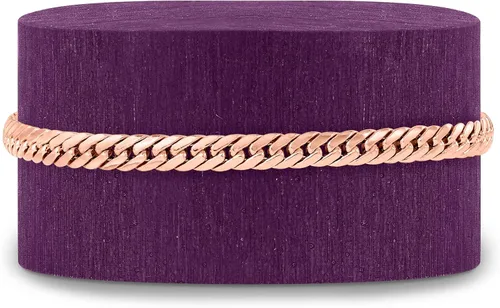 Vista 4 de Ross-Simons Pulsera italiana de oro de 14 quilates con eslabones cubanos, Oro, no conocido