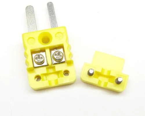 Vista 4 de Mini conector de cable de termopar tipo K, conector de cable, 5 pares macho y hembra tipo K enchufes
